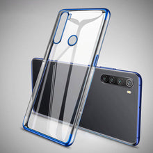 Заредете изображение във визуализатора на галерията – Clear Color Case Gel TPU Electroplating frame Cover for Motorola G8 Play blue - TopMag
