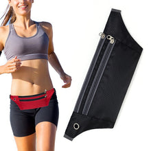 Заредете изображение във визуализатора на галерията – Ultimate Running Belt with headphone outlet black - TopMag
