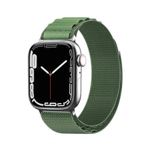 Заредете изображение във визуализатора на галерията – Strap with Alpine steel buckle for Apple Watch 38/40/41 mm - green
