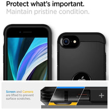 Заредете изображение във визуализатора на галерията – SPIGEN TOUGH ARMOR IPHONE SE 2022 / SE 2020 BLACK - TopMag
