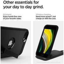 Заредете изображение във визуализатора на галерията – SPIGEN TOUGH ARMOR IPHONE SE 2022 / SE 2020 BLACK - TopMag
