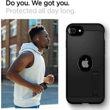 Заредете изображение във визуализатора на галерията – SPIGEN TOUGH ARMOR IPHONE SE 2022 / SE 2020 BLACK - TopMag
