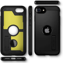 Заредете изображение във визуализатора на галерията – SPIGEN TOUGH ARMOR IPHONE SE 2022 / SE 2020 BLACK - TopMag
