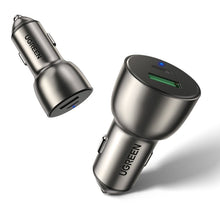 Заредете изображение във визуализатора на галерията – Ugreen car charger USB / USB Type C Quick Charge 3.0 Power Delivery 36 W 3 A gray (CD213 60980) - TopMag
