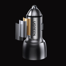 Заредете изображение във визуализатора на галерията – Ugreen car charger USB / USB Type C Quick Charge 3.0 Power Delivery 36 W 3 A gray (CD213 60980) - TopMag
