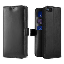 Заредете изображение във визуализатора на галерията – Dux Ducis Kado Bookcase wallet type case for iPhone SE 2022 / SE 2020 / iPhone 8 / iPhone 7 black - TopMag

