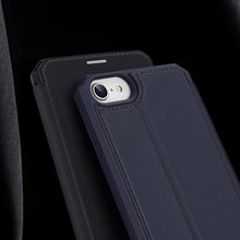 Заредете изображение във визуализатора на галерията – DUX DUCIS Skin X Bookcase type case for iPhone SE 2022 / SE 2020 / iPhone 8 / iPhone 7 black - TopMag
