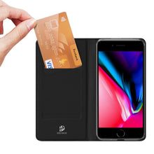 Заредете изображение във визуализатора на галерията – DUX DUCIS Skin Pro Bookcase type case for iPhone SE 2022 / SE 2020 / iPhone 8 / iPhone 7 black - TopMag
