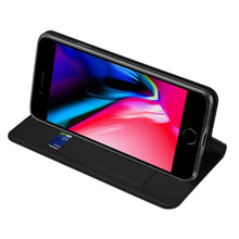 Заредете изображение във визуализатора на галерията – DUX DUCIS Skin Pro Bookcase type case for iPhone SE 2022 / SE 2020 / iPhone 8 / iPhone 7 black - TopMag
