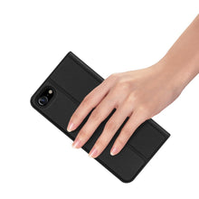 Заредете изображение във визуализатора на галерията – DUX DUCIS Skin Pro Bookcase type case for iPhone SE 2022 / SE 2020 / iPhone 8 / iPhone 7 black - TopMag

