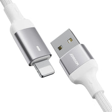 Заредете изображение във визуализатора на галерията – Joyroom USB - Lightning 2.4A A10 Series cable 3 m white (S-UL012A10)
