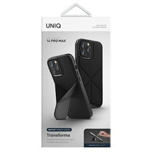 Заредете изображение във визуализатора на галерията – Uniq case Transforma iPhone 14 Pro Max 6.7" Magclick Charging black/ebony black
