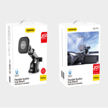 Заредете изображение във визуализатора на галерията – Dudao magnetic car phone holder with telescopic arm black (F6Max)
