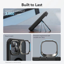 Заредете изображение във визуализатора на галерията – ESR Armor Tough Kickstand Halolock Case with MagSafe for iPhone 15 - Transparent and Black
