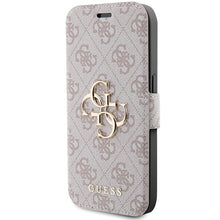 Заредете изображение във визуализатора на галерията – Original Case GUESS book 4G Metal Logo GUBKP15X4GMGPI for Iphone 15 Pro Max pink
