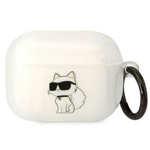Заредете изображение във визуализатора на галерията – Karl Lagerfeld KLAPHNCHTCT Airpods Pro cover transparent Ikonik Choupette
