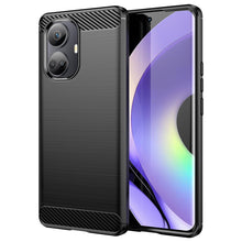 Заредете изображение във визуализатора на галерията – Carbon Case case for Realme 10 Pro flexible silicone carbon cover black
