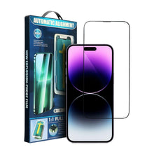 Заредете изображение във визуализатора на галерията – 5D Full Glue Tempered Glass for iPhone 13 Mini black + applicator
