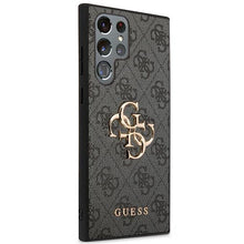Заредете изображение във визуализатора на галерията – Guess GUHCS23L4GMGGR S23 Ultra S918 grey/grey hardcase 4G Big Metal Logo
