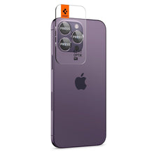 Заредете изображение във визуализатора на галерията – SPIGEN OPTIK.TR ”EZ FIT” camera protector 2-pack for IPHONE 14 PRO / 14 PRO MAX deep purple
