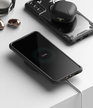 Заредете изображение във визуализатора на галерията – Ringke Fusion X durable PC Case with TPU Bumper for Samsung Galaxy S21+ 5G (S21 Plus 5G) black (FUSG0067)
