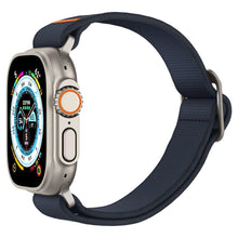 Заредете изображение във визуализатора на галерията – Fabric Strap for Apple Watch 4/5/6/7/8/SE/Ultra (44/45/49mm) Spigen Fit Lite Ultra - Navy Blue
