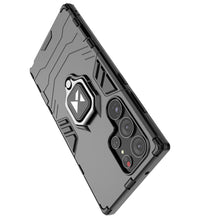 Заредете изображение във визуализатора на галерията – Wozinsky Ring Armor case for Samsung Galaxy S23 Ultra armored cover magnetic holder ring black
