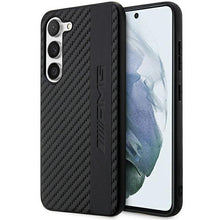 Заредете изображение във визуализатора на галерията – AMG AMHCS23SBLSCA S23 S911 black/black hardcase Carbon Stripe&amp;Embossed
