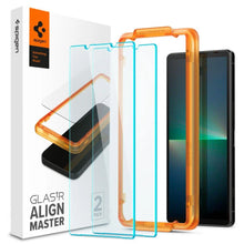 Заредете изображение във визуализатора на галерията – TEMPERED GLASS Spigen ALM GLAS.TR 2-PACK SONY XPERIA 5 V CLEAR
