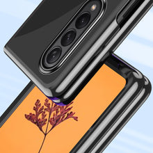 Заредете изображение във визуализатора на галерията – Plating Case case for Samsung Galaxy Z Fold 4 cover with a metallic frame blue
