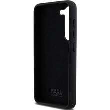 Заредете изображение във визуализатора на галерията – Karl Lagerfeld Silicone Choupette Metal Pin case for Samsung Galaxy S23 - black
