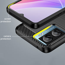 Заредете изображение във визуализатора на галерията – Carbon Case for Xiaomi Poco F4 5G flexible silicone carbon cover black
