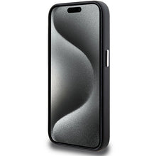 Заредете изображение във визуализатора на галерията – BMW Signature Wrapped Metal MagSafe case for iPhone 15 Pro - black
