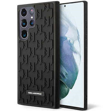 Заредете изображение във визуализатора на галерията – Original faceplate case KARL LAGERFELD KLHCS23LRUPKLPK for SAMSUNG S23 Ultra (Rubber Mono Logo Plate / black)
