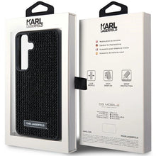 Заредете изображение във визуализатора на галерията – Karl Lagerfeld Rhinestone Metal Logo case for Samsung Galaxy S24+ - black
