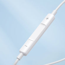 Заредете изображение във визуализатора на галерията – In-ear wired mini jack headphones with remote control Joyroom JR-EW01 - white
