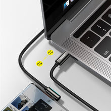 Заредете изображение във визуализатора на галерията – Baseus Legend Series Elbow Fast Charging USB Type C - USB Type C 100W 5A 2m blue (CACS000703)
