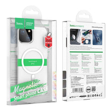 Заредете изображение във визуализатора на галерията – HOCO Magnetic airbag anti-fall case compatible with MagSafe do IPHONE 15 transparent
