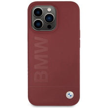 Заредете изображение във визуализатора на галерията – BMW Silicone Big Logo MagSafe case for iPhone 15 Pro Max - red

