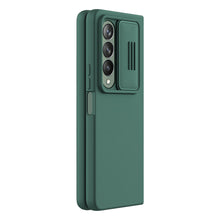 Заредете изображение във визуализатора на галерията – Nillkin CamShield Silky Silicone Case for Samsung Galaxy Z Fold 4 Silicone Cover with Camera Protector Green
