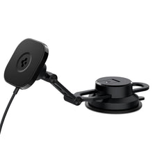 Заредете изображение във визуализатора на галерията – SPIGEN ITS35W-3 Onetap Pro 3 Magnetic Magsafe Windshield &amp; Dashboard Car Mount Wireless Charger black

