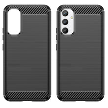 Заредете изображение във визуализатора на галерията – Carbon Case for Samsung Galaxy A34 5G flexible silicone carbon cover black
