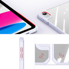 Заредете изображение във визуализатора на галерията – Dux Ducis Copa case for iPad 10.9'' 2022 (10 gen.) smart cover stand purple
