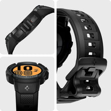 Заредете изображение във визуализатора на галерията – Spigen rugged armor ”pro” for samsung galaxy watch 4 / 5 44mm charcoal grey - TopMag
