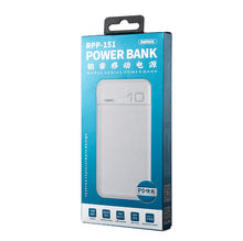 Заредете изображение във визуализатора на галерията – Remax Platinum Core powerbank QC3.0 + PD fast charge 10000mAh white (RPP-151-white)
