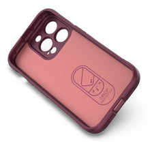 Заредете изображение във визуализатора на галерията – Magic Shield Case case for iPhone 14 Pro elastic armored cover in burgundy
