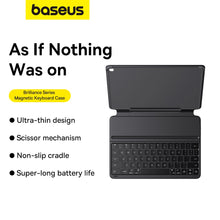 Заредете изображение във визуализатора на галерията – Baseus Brilliance Series keyboard case for iPad 10.2'' (2019/2020/2021) + USB-C cable - black
