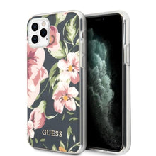 Заредете изображение във визуализатора на галерията – Guess GUHCN65IMLFL03 iPhone 11 Pro Max granatowy/navy N°3 Flower Collection

