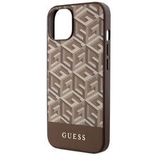 Заредете изображение във визуализатора на галерията – Guess GUHMP14MHGCFSEW iPhone 14 Plus 6.7" brown/brown hard case GCube Stripes MagSafe
