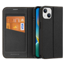 Заредете изображение във визуализатора на галерията – Dux Ducis Skin X2 case for iPhone 14 case with magnetic flap black
